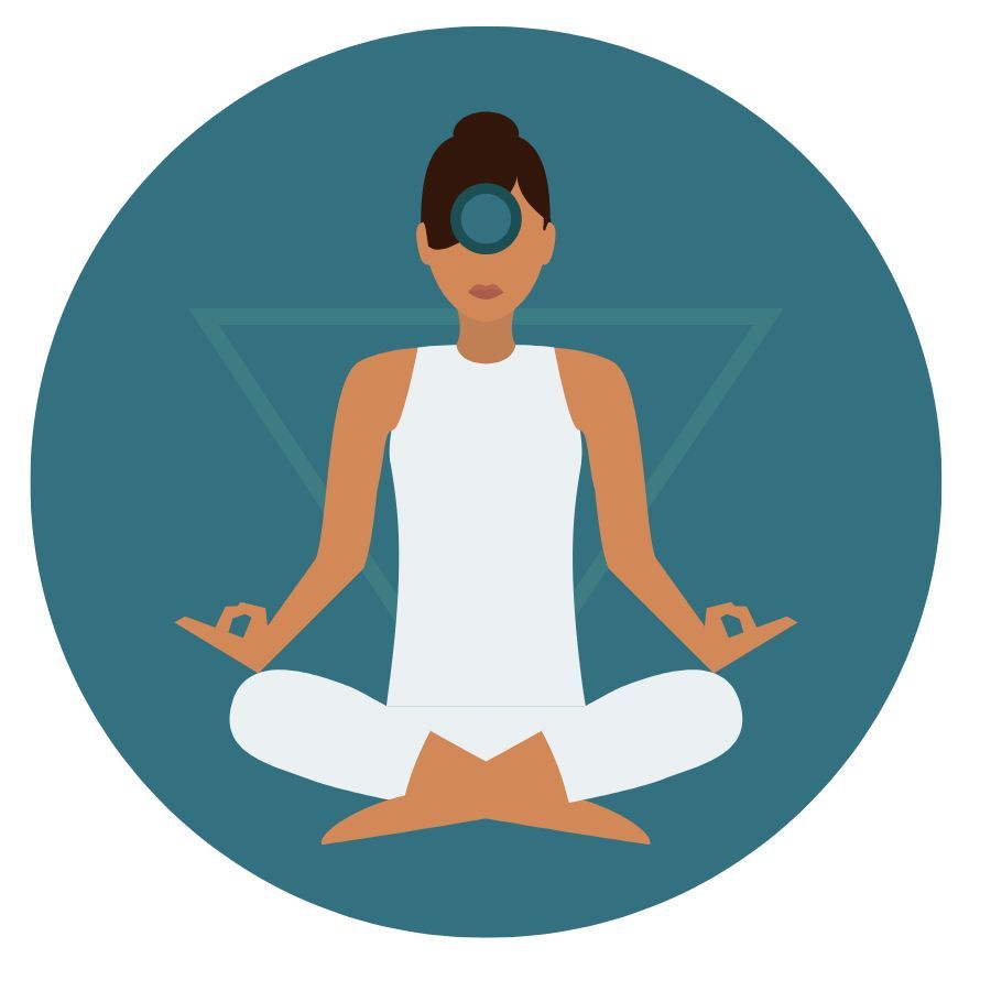 chakra tercer ojo azul indigo ajna terapia energética